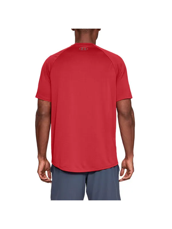 Футболка men's ua tech2.0 training sports red Under Armour — изображение 3 из 4, красный