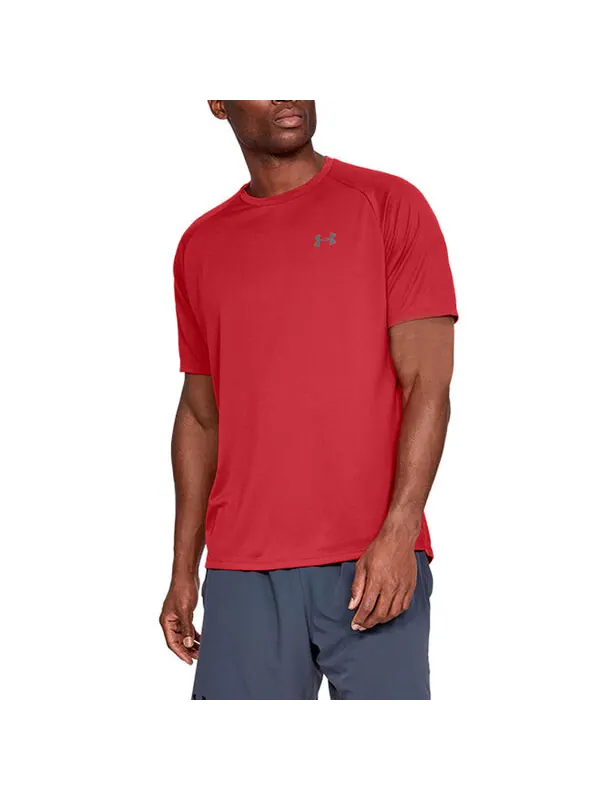 Футболка men's ua tech2.0 training sports red Under Armour — изображение 4 из 4, красный