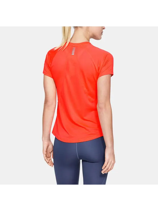 Футболка qualifier hexdelta round-neck red Under Armour — изображение 4 из 4, красный