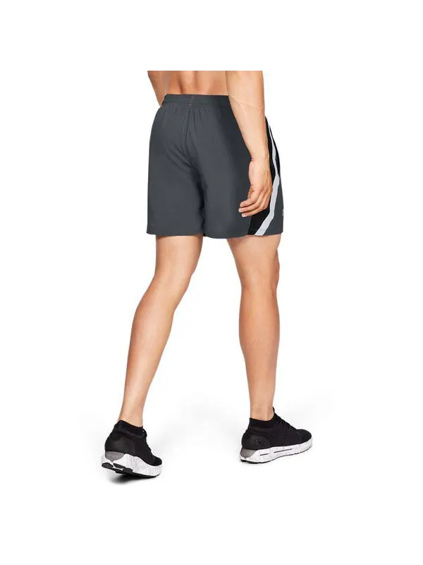 Шорты launch sw 5 inch shorts 'dark grey' Under Armour — изображение 4 из 4, серый