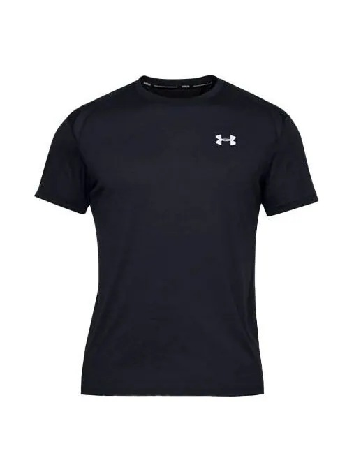 Футболка men's streaker series running sports short sleeve black Under Armour — изображение 1 из 4, черный