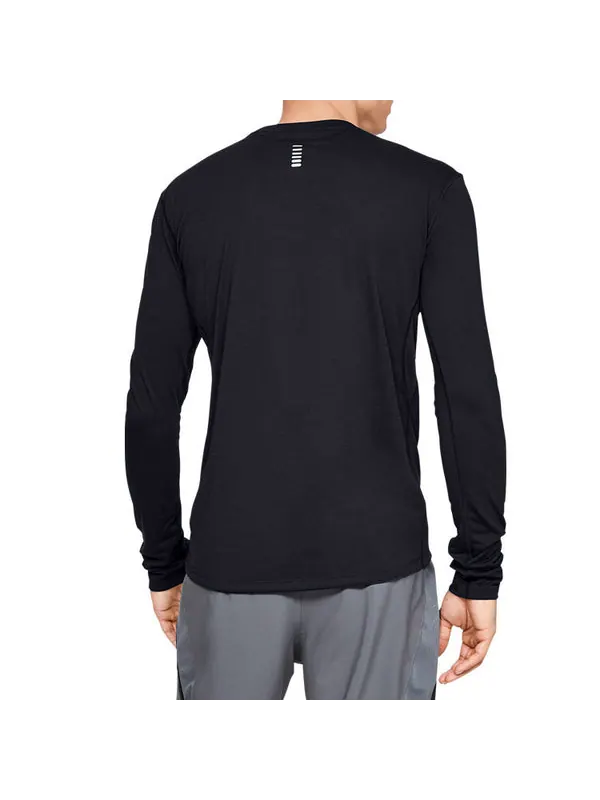 Футболка men's streaker long sleeves black Under Armour — изображение 4 из 4, черный