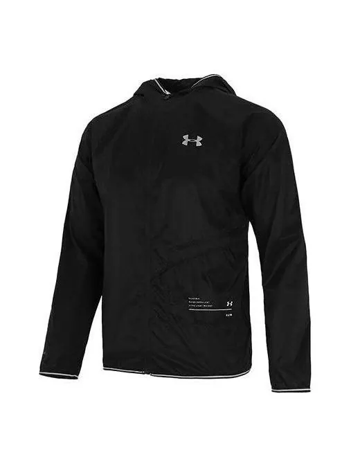 Куртка qualifier storm packable jacket 'black' Under Armour — изображение 1 из 4, черный