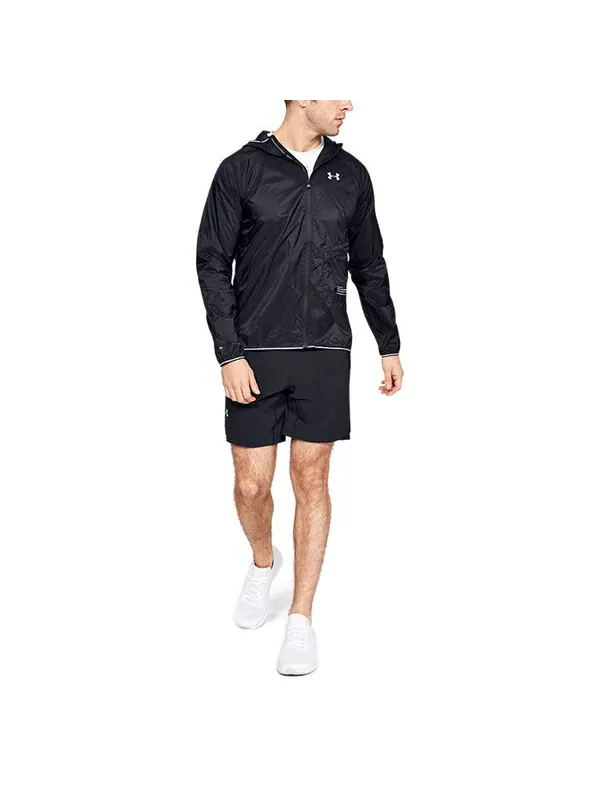 Куртка qualifier storm packable jacket 'black' Under Armour — изображение 3 из 4, черный