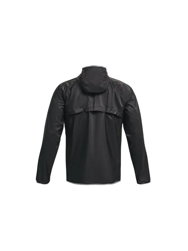 Куртка qualifier storm packable jacket 'black grey' Under Armour — изображение 2 из 2, черный/серый