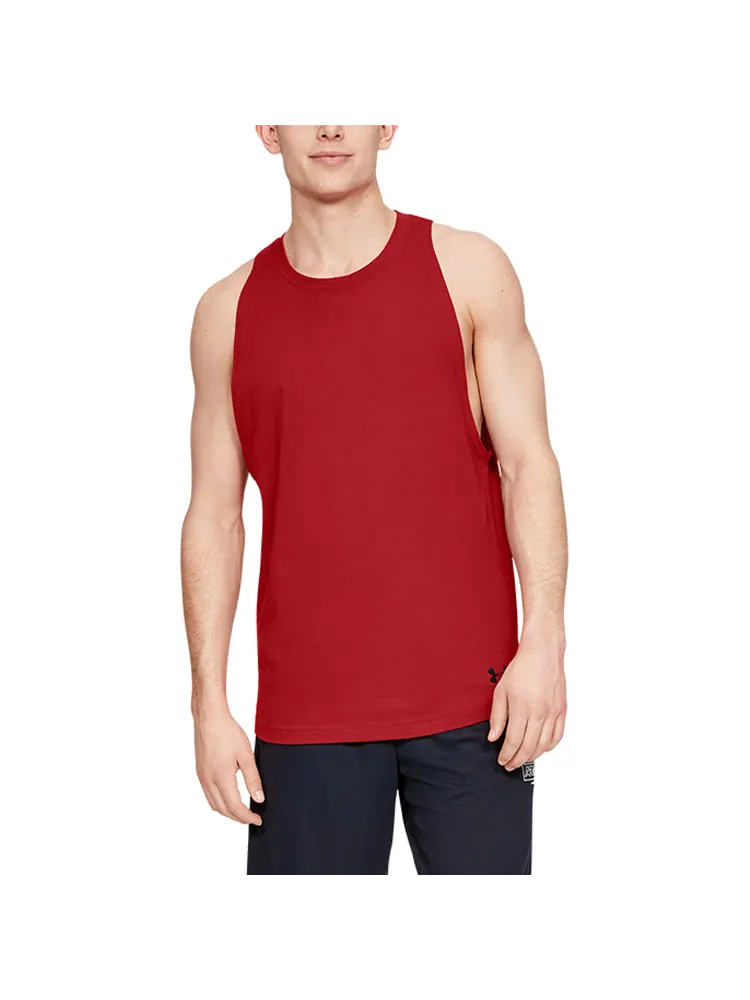 Спортивный топ Under Armour Baseline Tank Top 'Red' 1326707-600 — изображение 3 из 5, красный