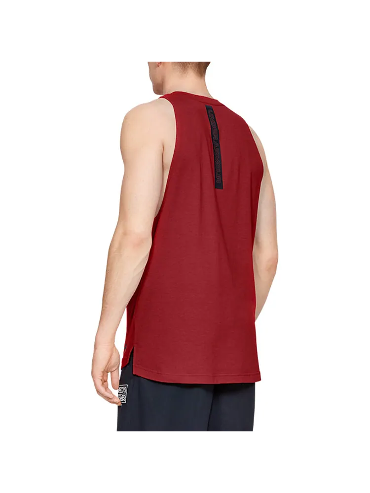 Спортивный топ Under Armour Baseline Tank Top 'Red' 1326707-600 — изображение 4 из 5, красный