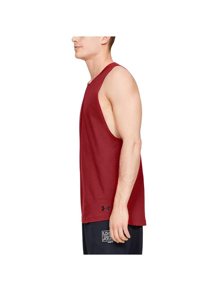 Спортивный топ Under Armour Baseline Tank Top 'Red' 1326707-600 — изображение 5 из 5, красный
