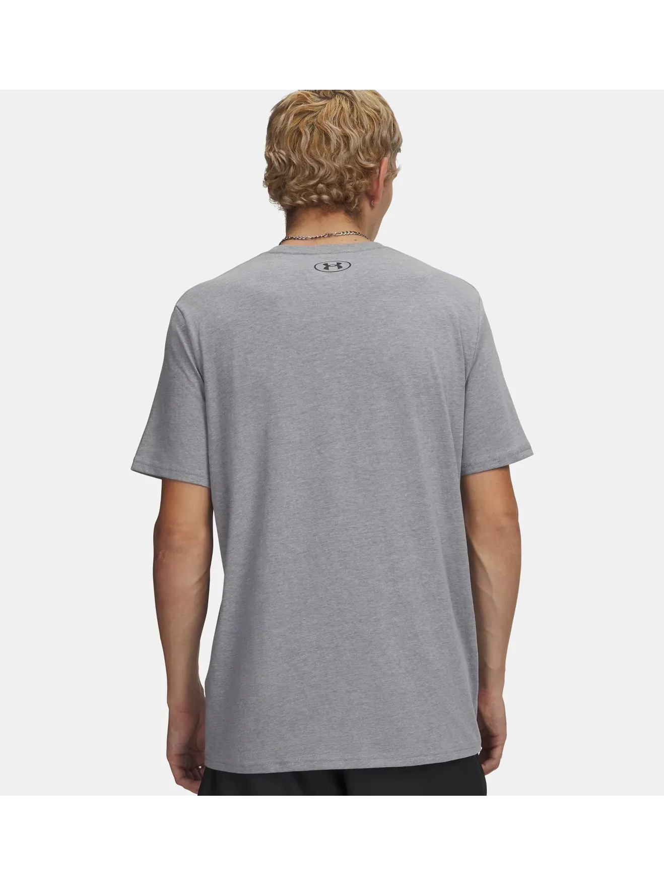 Футболка Under Armour Left Chest Logo — изображение 5 из 5, серый