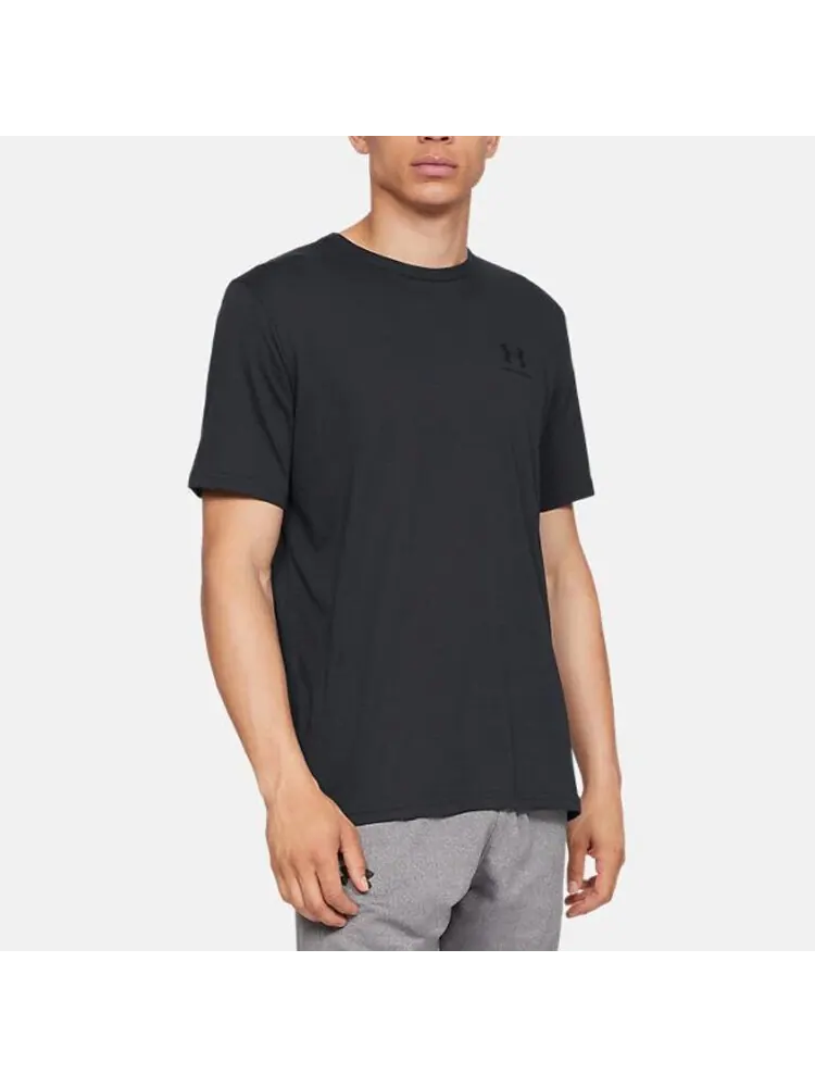 Футболка Under Armour Left Chest Logo — изображение 4 из 5, черный