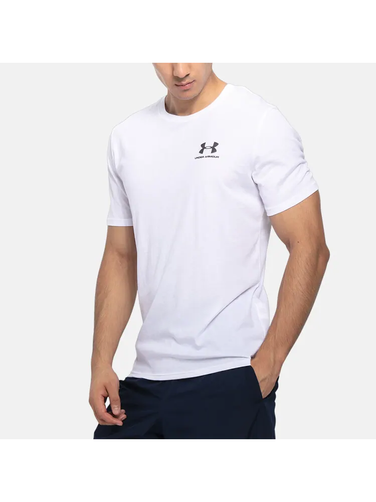 Футболка Under Armour Left Chest Logo — изображение 4 из 5, белый
