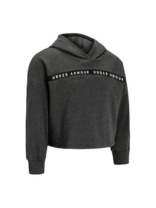 Толстовка taped hoodie 'black' Under Armour — изображение 1 из 2, черный