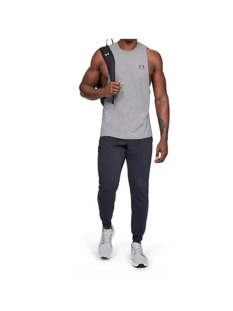 Майка Under Armour Left Chest Cut-Off — изображение 5 из 5, серый