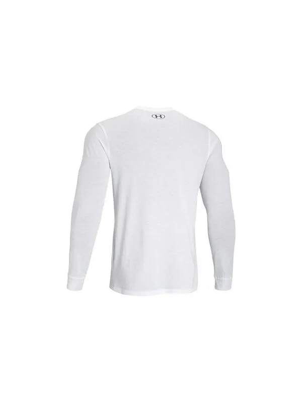 Футболка sportstyle left chest long sleeve t-shirt 'white' Under Armour — изображение 2 из 2, белый