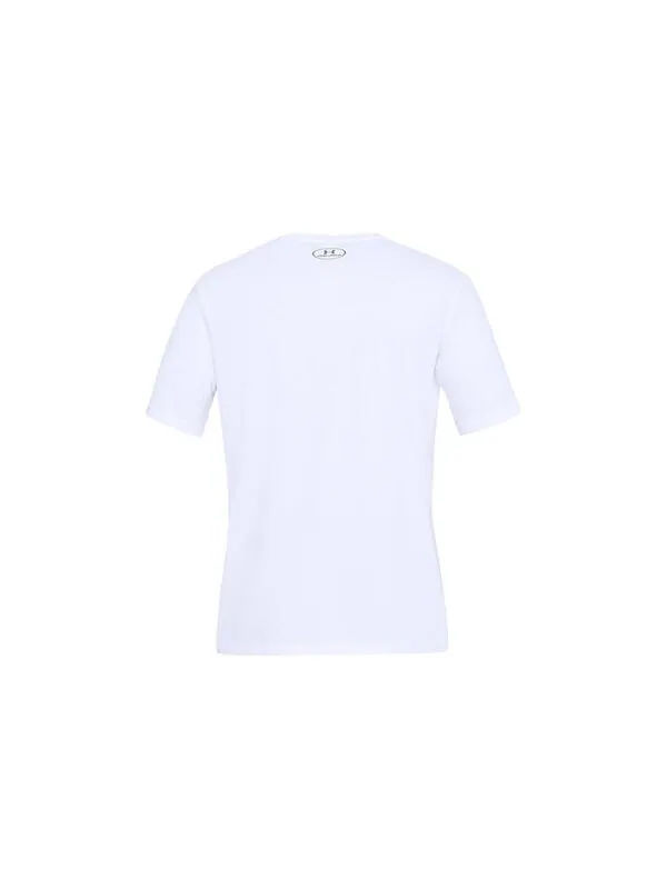 Футболка men's alphabet printing training sports short sleeve white Under Armour — изображение 2 из 4, белый