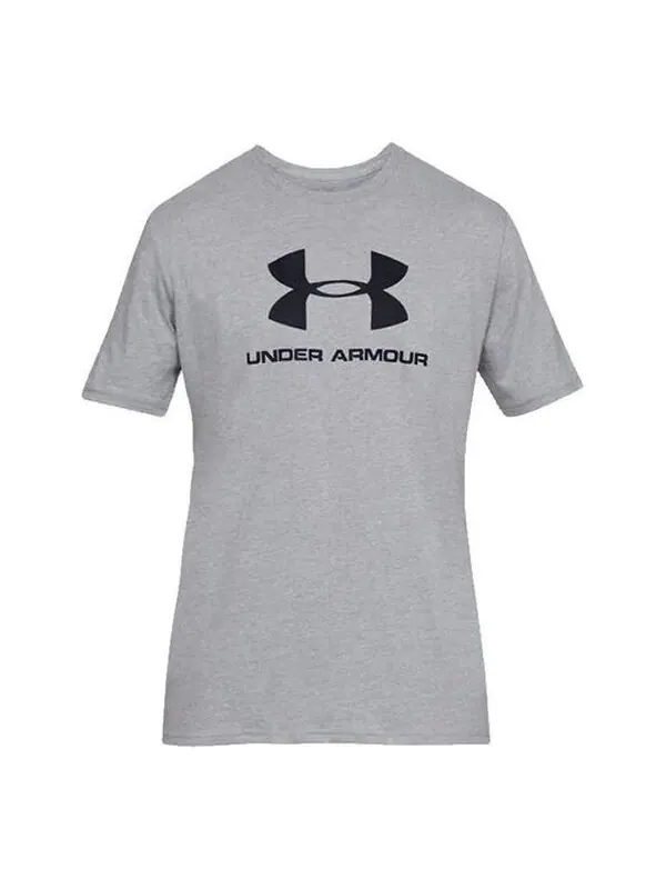 Футболка ua sportstyle logo men's grey Under Armour — изображение 1 из 2, серый