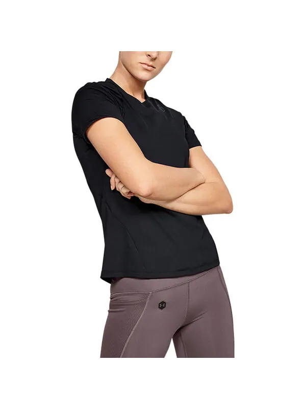 Футболка rush training sports short sleeve black Under Armour — изображение 3 из 4, черный