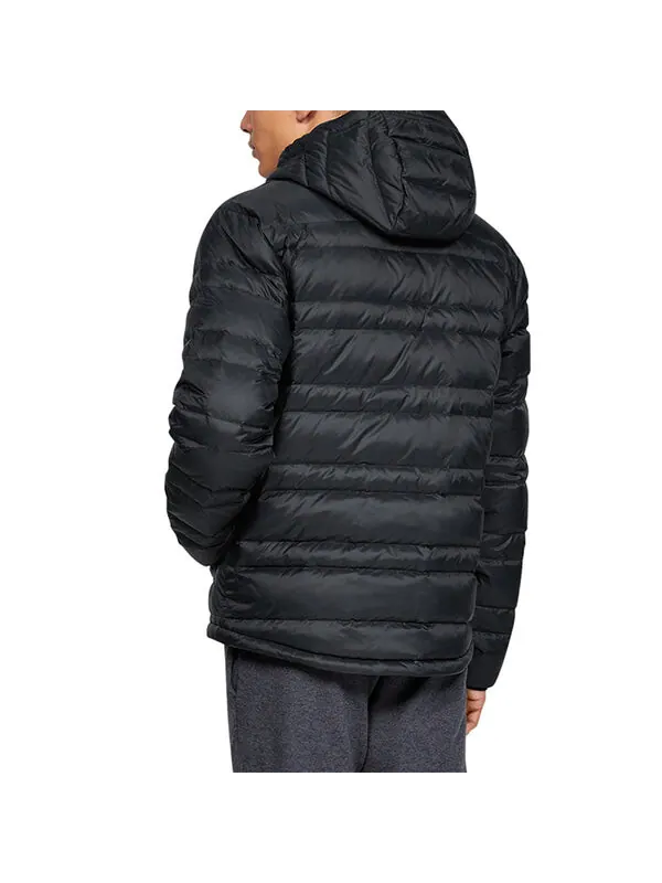 Куртка down hooded winter jacket 'black' Under Armour — изображение 4 из 4, черный