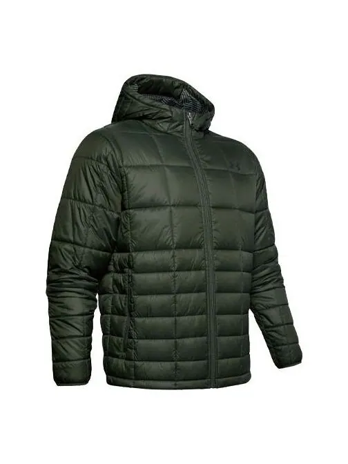 Куртка men's sports hooded jacket dark green Under Armour — изображение 1 из 4, темный зеленый