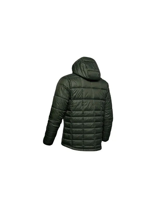 Куртка men's sports hooded jacket dark green Under Armour — изображение 2 из 4, темный зеленый