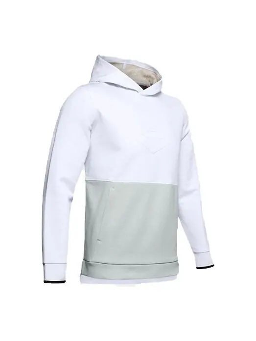 Толстовка recovery training pullover men's white Under Armour — изображение 1 из 4, белый