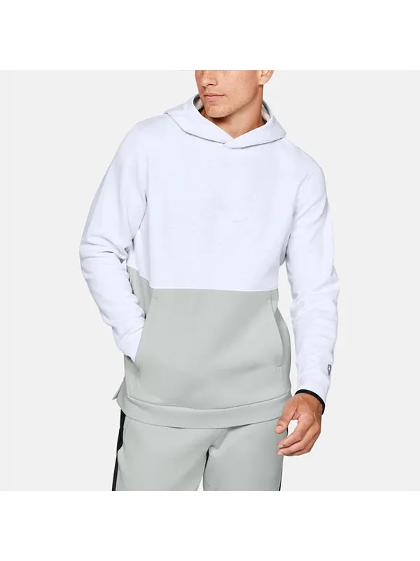 Толстовка recovery training pullover men's white Under Armour — изображение 3 из 4, белый