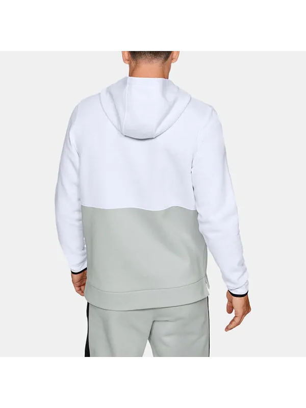 Толстовка recovery training pullover men's white Under Armour — изображение 4 из 4, белый