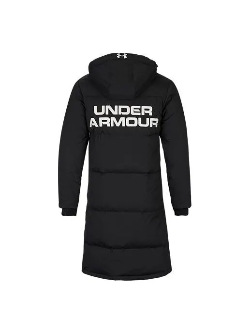 Куртка long down bench coat 'black' Under Armour — изображение 1 из 4, черный
