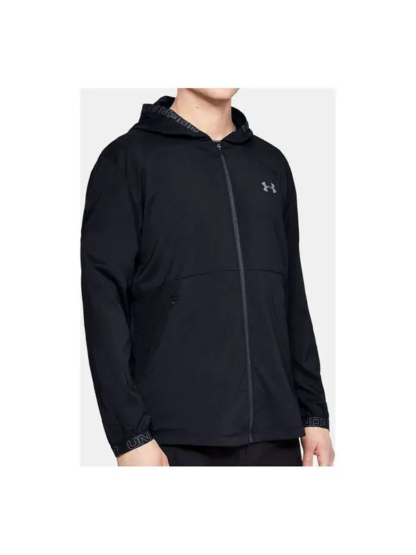 Куртка ua vanish woven training sports jacket black Under Armour — изображение 1 из 3, черный