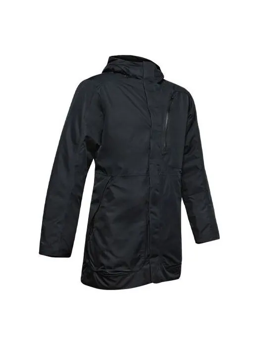 Куртка project rock unstoppable waterproof down parka 'black' Under Armour — изображение 1 из 4, черный