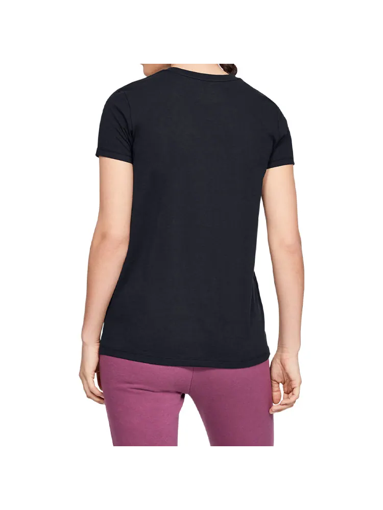 Футболка (WMNS) Under Armour Sportstyle Classic Round-neck Black — изображение 2 из 3, черный