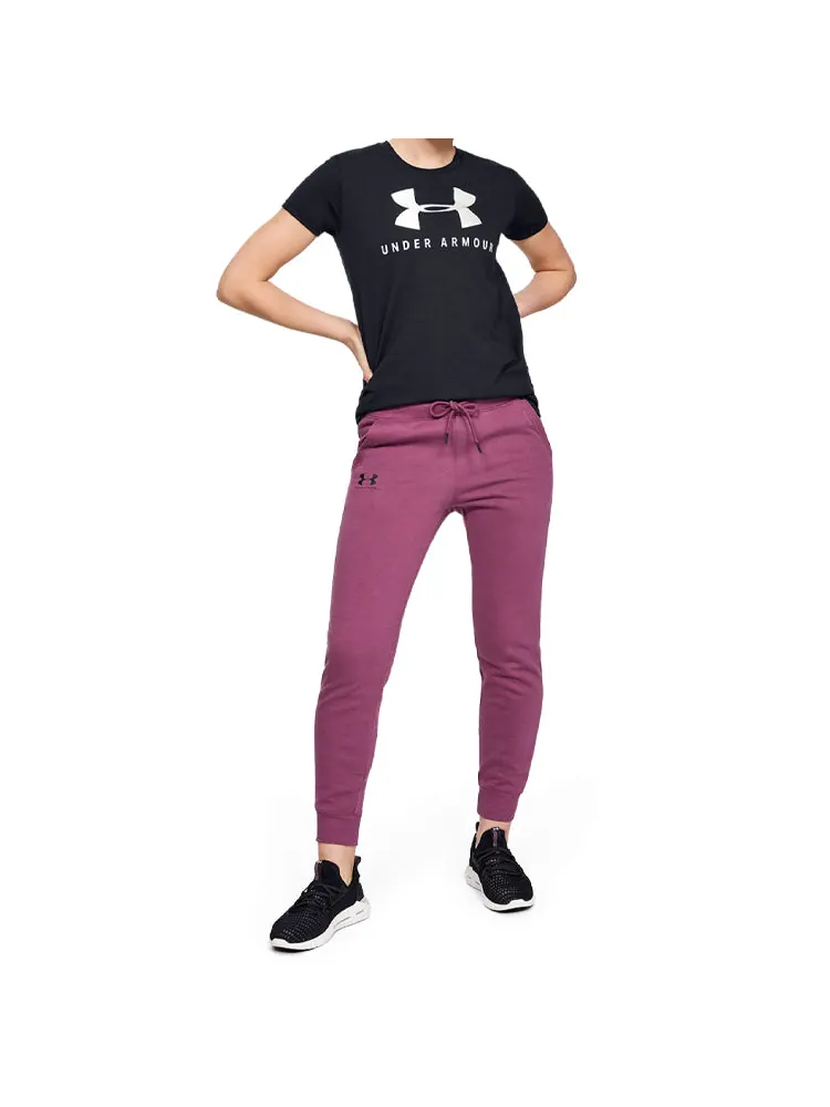 Футболка (WMNS) Under Armour Sportstyle Classic Round-neck Black — изображение 3 из 3, черный
