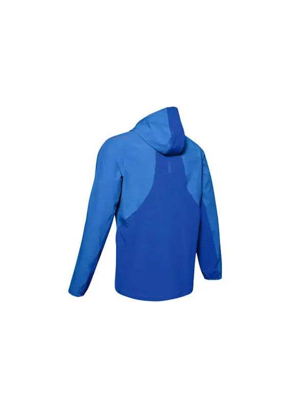 Куртка men's qualifier running sports jacket blue Under Armour — изображение 2 из 4, синий