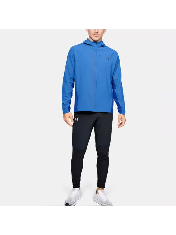 Куртка men's qualifier running sports jacket blue Under Armour — изображение 3 из 4, синий