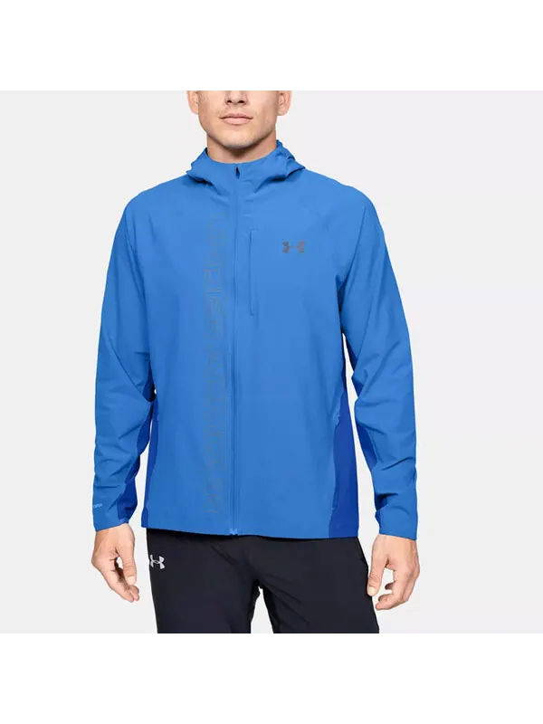 Куртка men's qualifier running sports jacket blue Under Armour — изображение 4 из 4, синий
