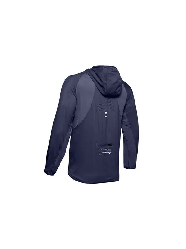 Куртка qualifier packable jacket 'blue' Under Armour — изображение 2 из 2, синий