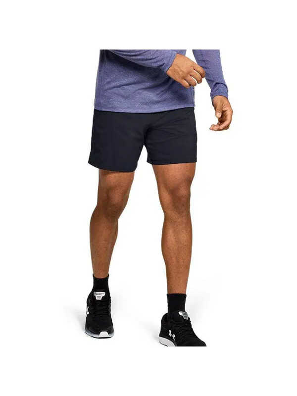 Шорты qualifier speedpocket 7 inch shorts 'black' Under Armour — изображение 3 из 4, черный