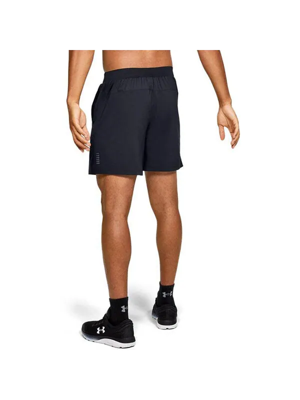 Шорты qualifier speedpocket 7 inch shorts 'black' Under Armour — изображение 4 из 4, черный