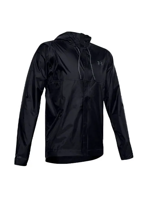 Куртка men's cloudburst shell training sports jacket black Under Armour — изображение 1 из 4, черный
