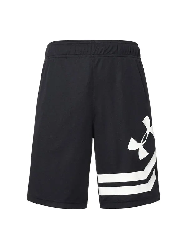 Шорты baseline court basketball shorts 'black white' Under Armour — изображение 1 из 4, черный/белый