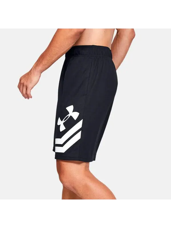 Шорты baseline court basketball shorts 'black white' Under Armour — изображение 4 из 4, черный/белый