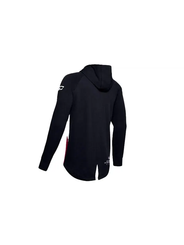 Куртка sc30 warm up hoodie jacket 'black grey red' Under Armour — изображение 2 из 4, черный/красный/серый
