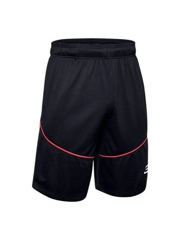 Шорты sc30 10 inch basketball shorts 'black' Under Armour — изображение 1 из 4, черный/красный