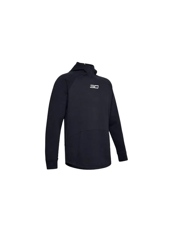 Толстовка sc30 ruin the game hoodie 'black' Under Armour — изображение 2 из 4, черный/белый/розовый
