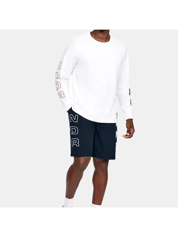 Шорты moments wind shorts 'navy' Under Armour — изображение 3 из 4, темно-синий