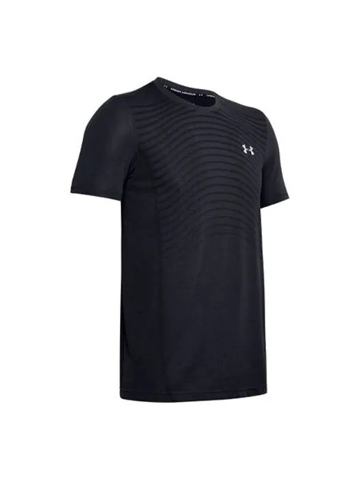 Футболка men's seamless wave short sleeve black Under Armour — изображение 1 из 4, черный