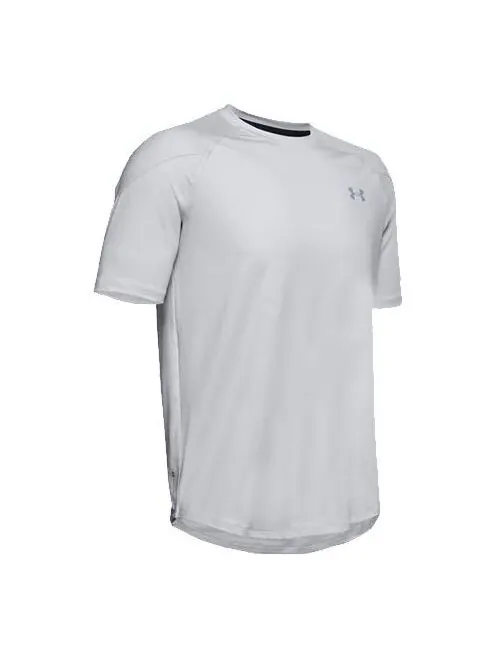 Футболка men's recover pattern training short sleeve light grey Under Armour — изображение 1 из 4, серый