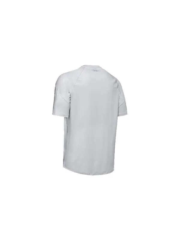 Футболка men's recover pattern training short sleeve light grey Under Armour — изображение 2 из 4, серый