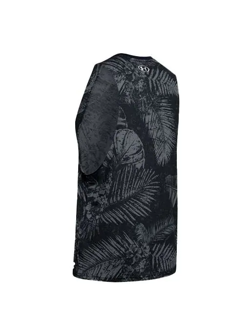 Спортивный топ Under Armour Project Rock Aloha Camo Tank Top 'Black Grey' 1351590-001 — изображение 1 из 6, черный серый