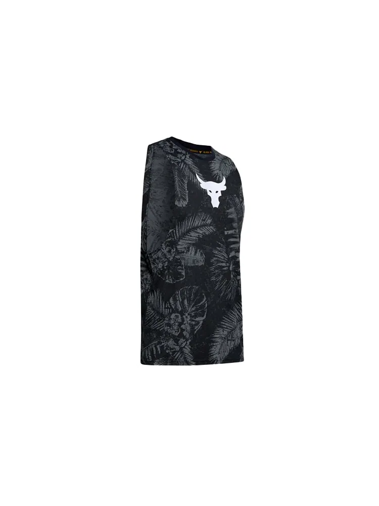 Спортивный топ Under Armour Project Rock Aloha Camo Tank Top 'Black Grey' 1351590-001 — изображение 2 из 6, черный серый